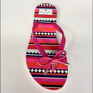 Kate Spade Nova Pink Swirl Flip Flops